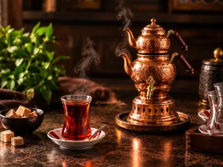 شاي ساموفار صغير