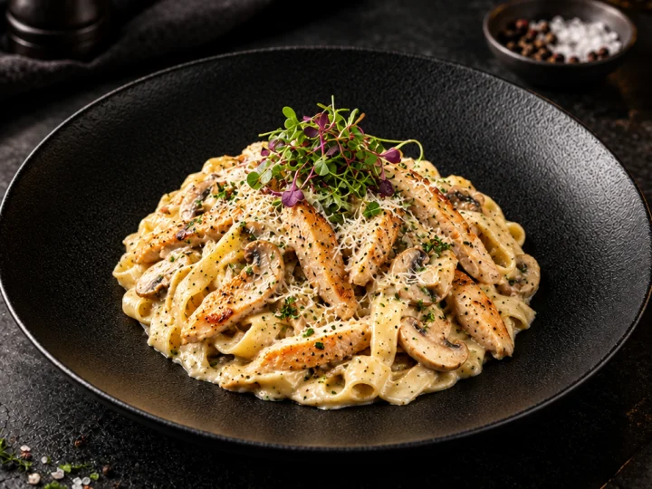 Fettuccine Poulet À La Crème