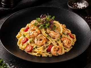 Tagliatelle Aux Crevettes