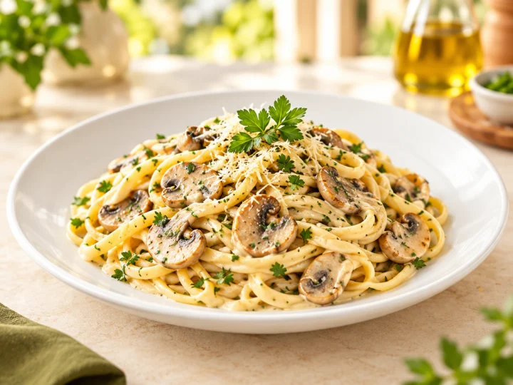 Linguine Aux Champignons