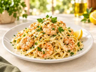 Tagliatelle Aux Crevettes